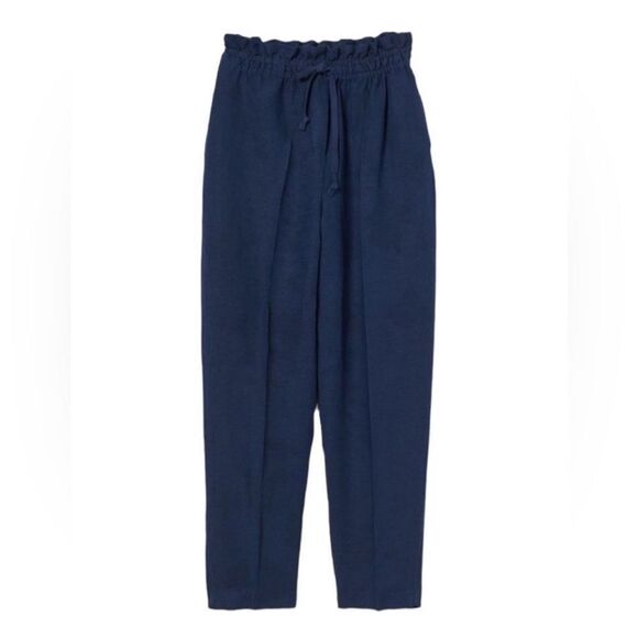 H&M Blue Linen Blend Pants(Size Small) - Picture 1 of 5